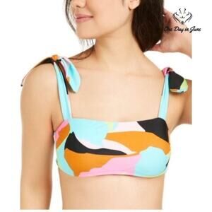 Hula Honey Floral Camo Bikini Top Size M